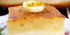 طرز تهیه بسبوسه خامه ای خوشمزه و مجلسی کافی شاپی
