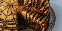 طرز تهیه کیک زبرا بدون فر به روش خانگی خوشمزه و اسفنجی
