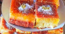 طرز تهیه کیک باقلوا بدون فر در ماهیتابه با پیمانه